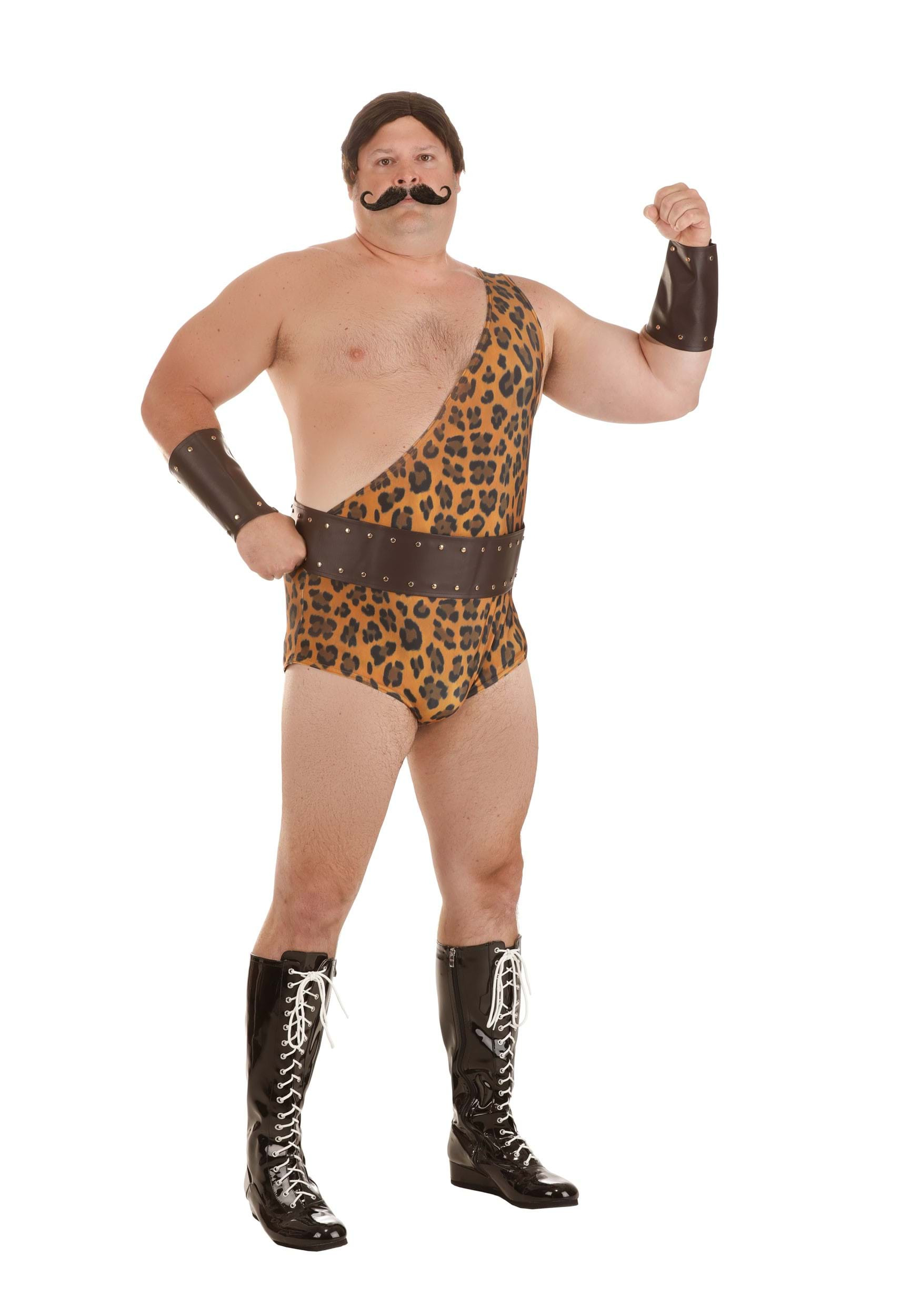 Plus Size Dark Strongman Men's Costume