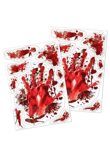 Click Here to buy Blood Splatter Window Decals from HalloweenCostumes, CDN Funds & Shipping