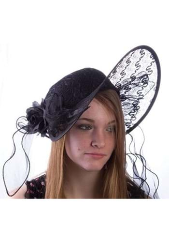 Click Here to buy Adult Black Lace Derby Hat from HalloweenCostumes, CDN Funds & Shipping