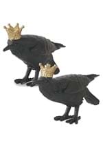 Set of Two Resin Crows W/ Gold Crown Alt 4