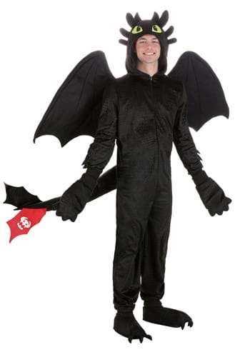 Click Here to buy How to Train Your Dragon Adult Toothless Costume | Movie Costumes from HalloweenCostumes, CDN Funds & Shipping
