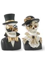 Set of Two Resin Masquerade Skeleton Busts Alt 3