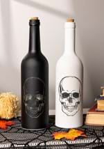 11" Matte White Halloween LED Skull Bottle Alt 1