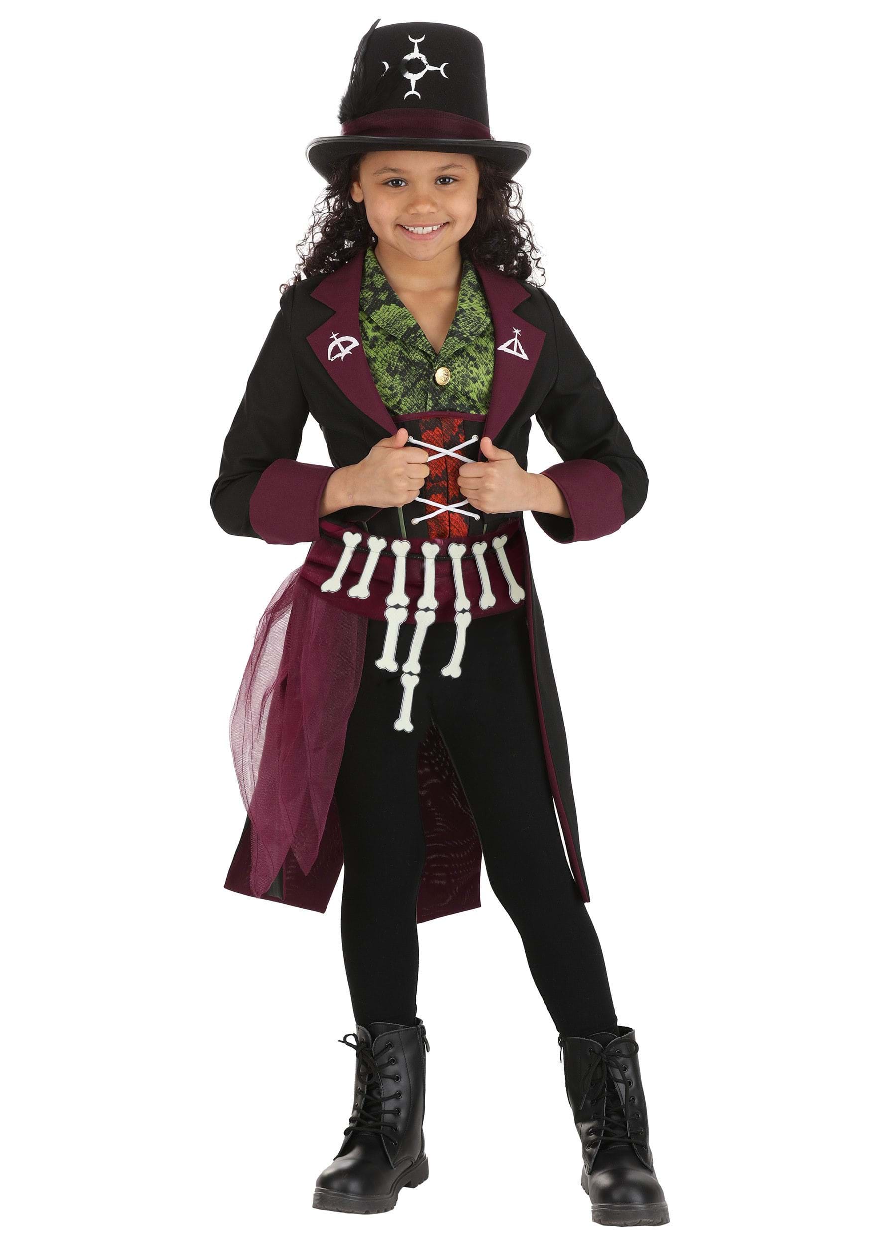 Girl's Voodoo Queen Costume | Kid's Scary Costumes