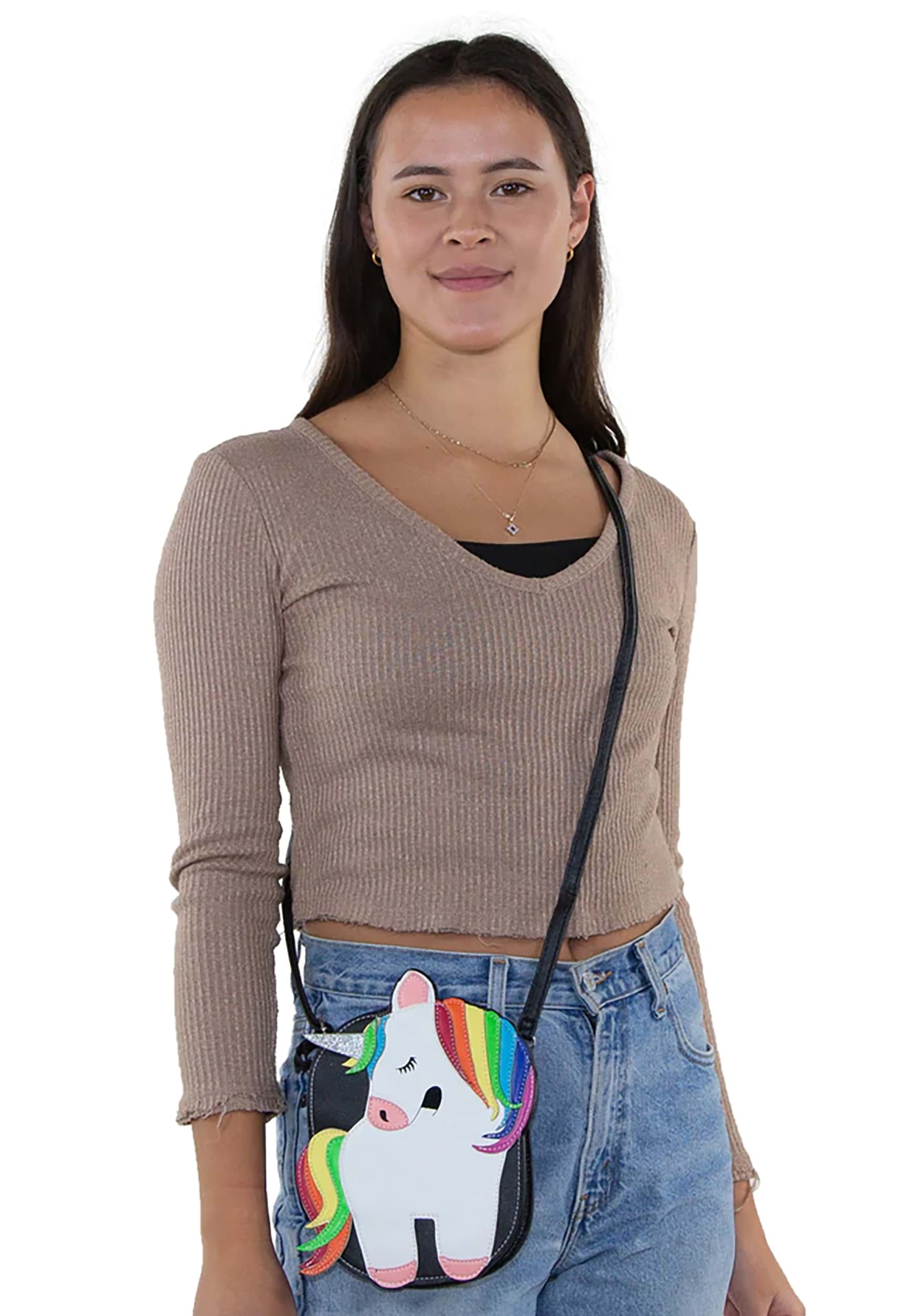 High quality Cute Unicorn Ladies purse Shoulder Bag Fashion Kids Children  Plush Bags Women Handbags(Multicolour)