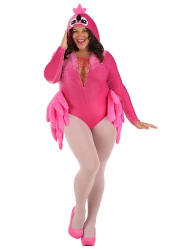 Click Here to buy Plus Size Womens Feisty Flamingo Costume | Adult Bird Costumes from HalloweenCostumes, CDN Funds & Shipping
