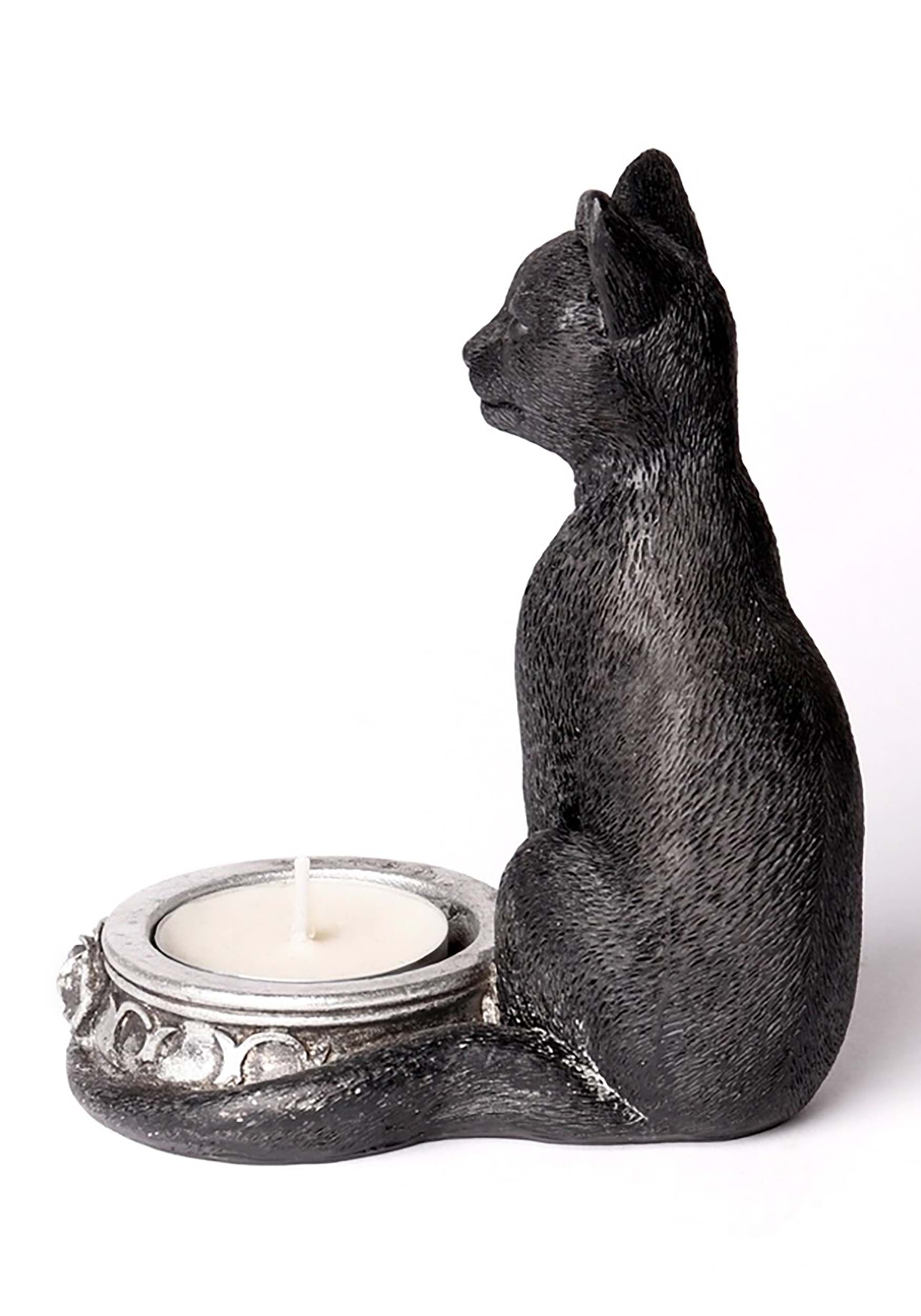 Black Cat Tea Light Candle Holder