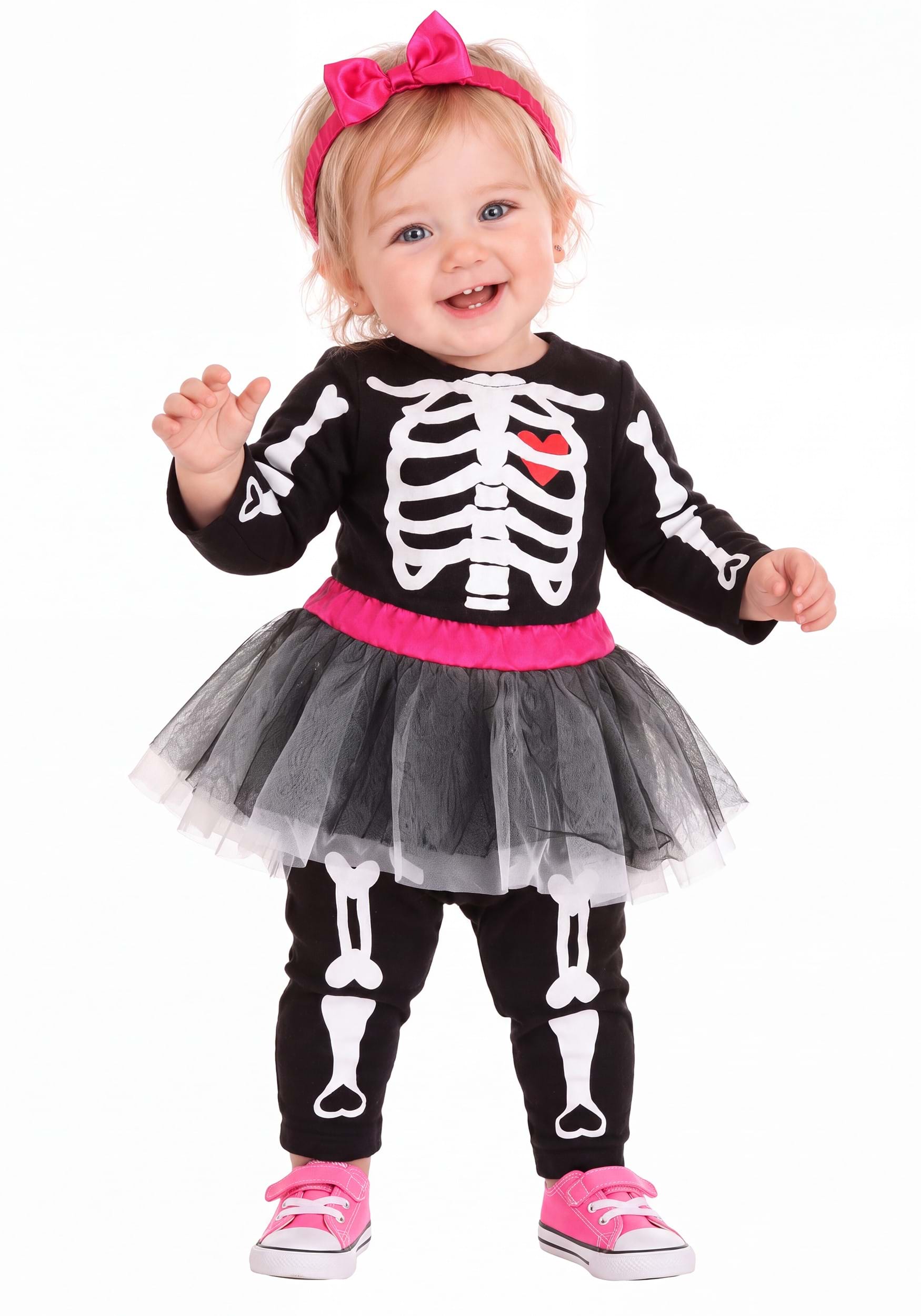 Girl's Tutu Skeleton Infant Costume | Kid's Skeleton Costumes