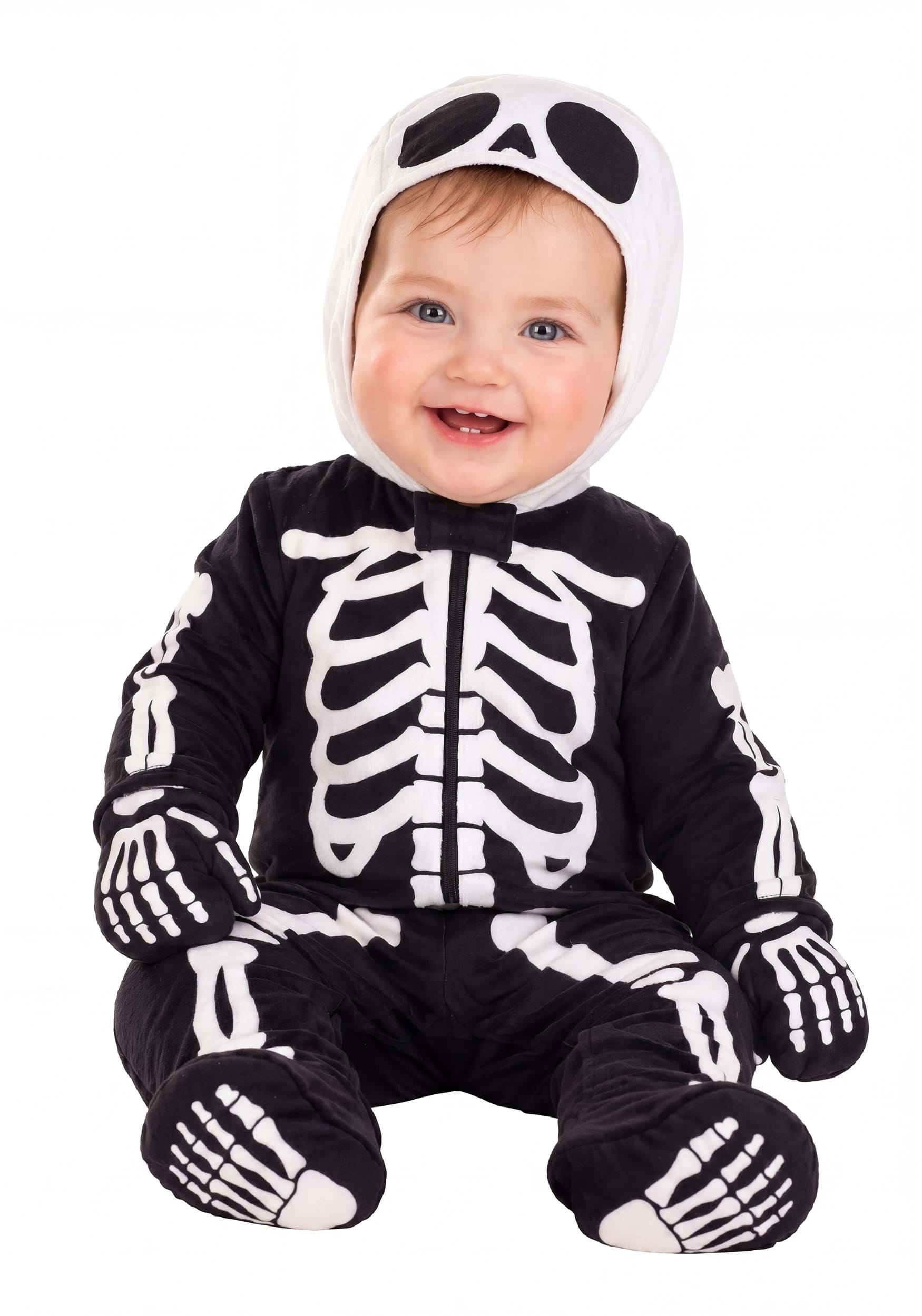 Snuggly Skeleton Infant Costume | Kid's Skeleton Costumes