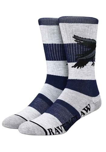 Click Here to buy Harry Potter Ravenclaw Rugby Stripe Crew Socks from HalloweenCostumes, CDN Funds & Shipping