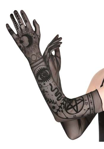 Click Here to buy Long Lunar Witch Sheer Gloves from HalloweenCostumes, CDN Funds & Shipping