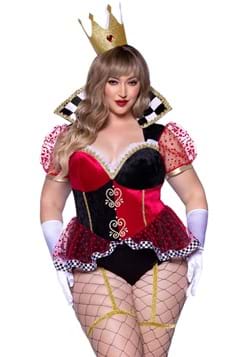 Womens Sexy Plus Royal Queen of Hearts Costume