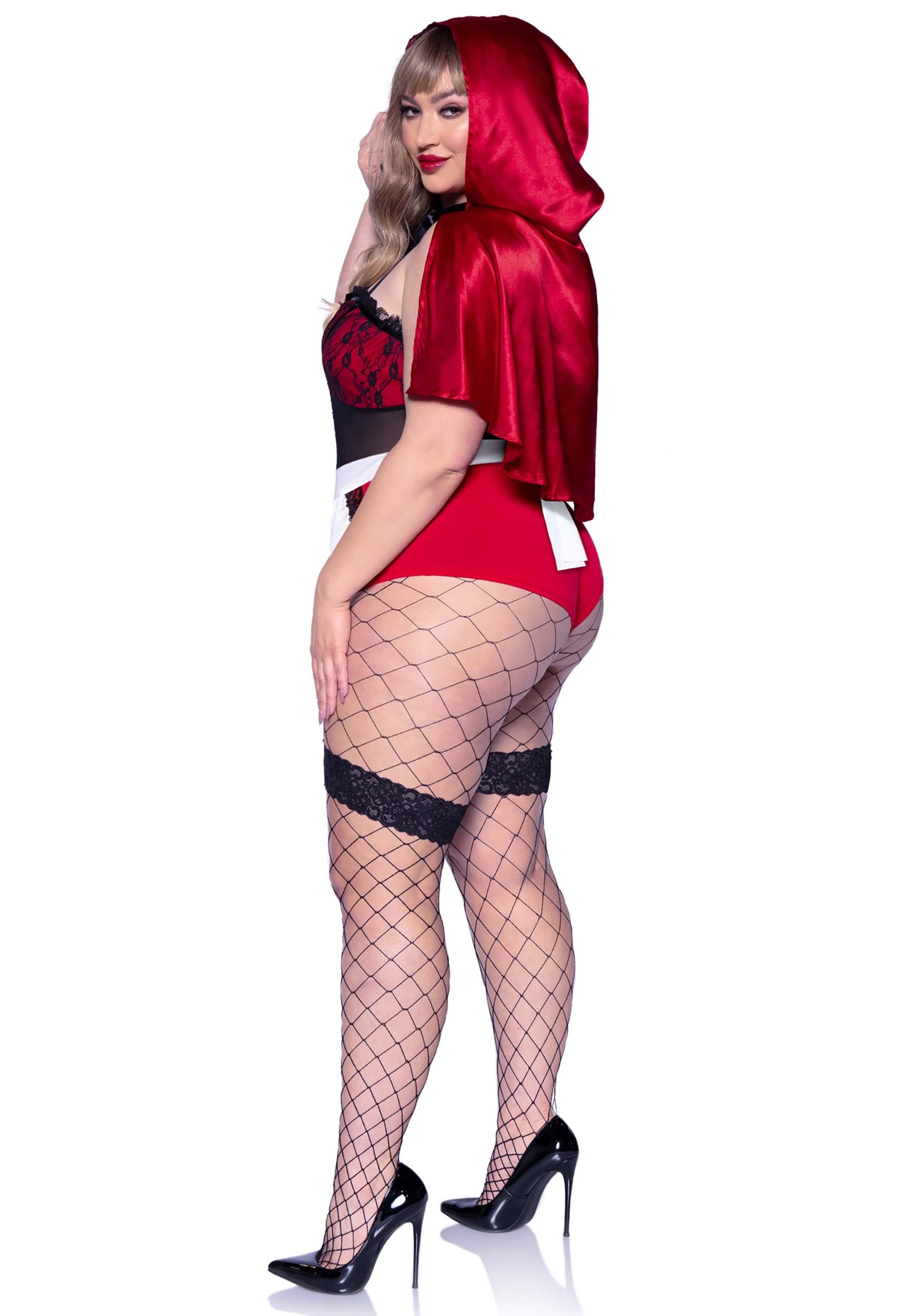 Plus Size Women's Naughty Miss Red Costume