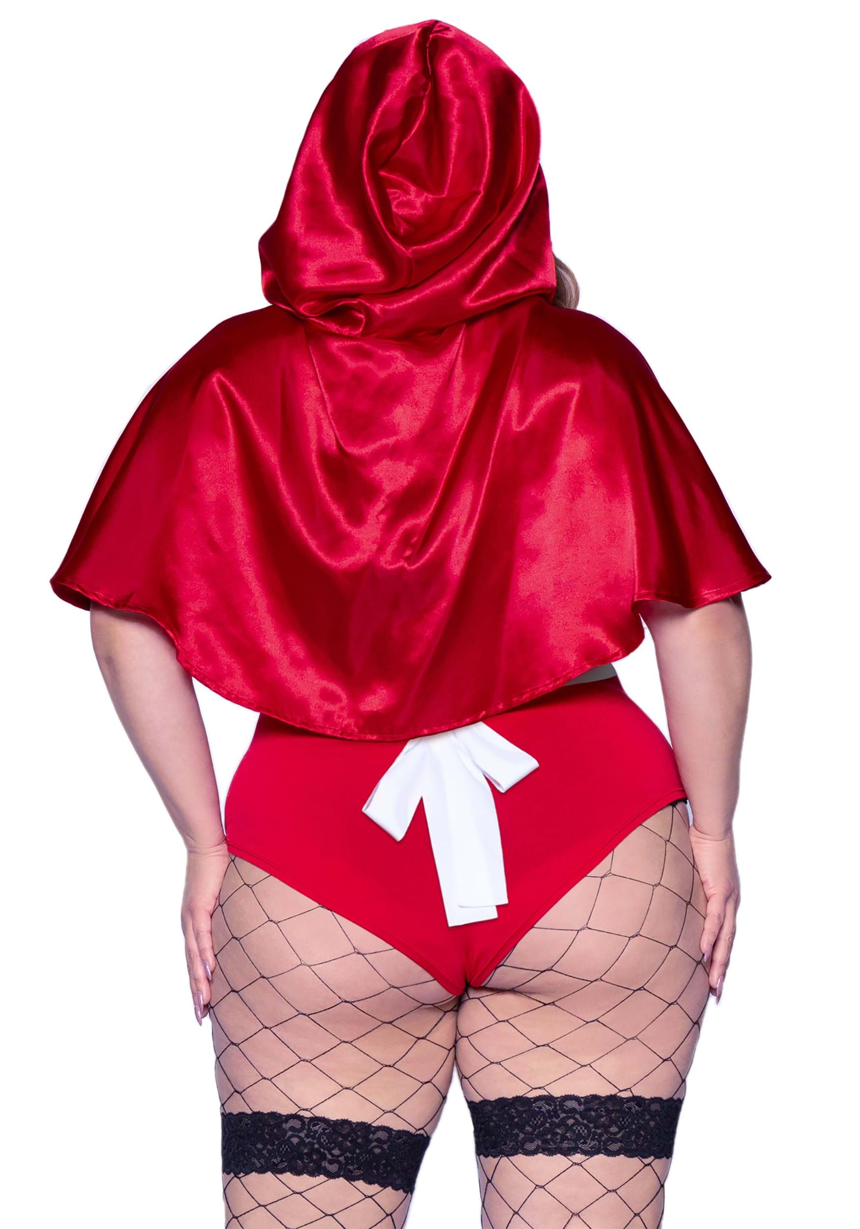 Plus Size Women's Naughty Miss Red Costume