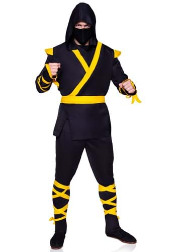 Click Here to buy Yellow Ninja Mens Costume from HalloweenCostumes, CDN Funds & Shipping