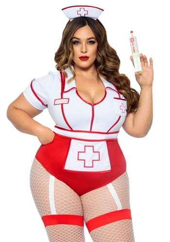 Click Here to buy Plus Size Feelgood Womens Nurse Costume from HalloweenCostumes, CDN Funds & Shipping