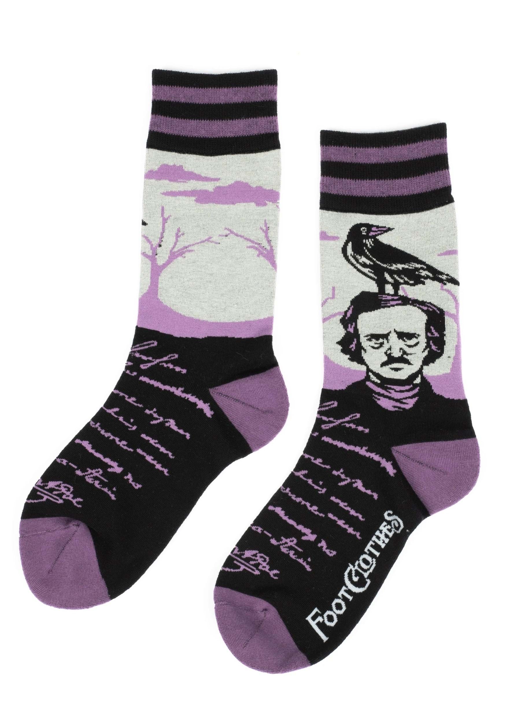 The Raven Edgar Allan Poe Socks