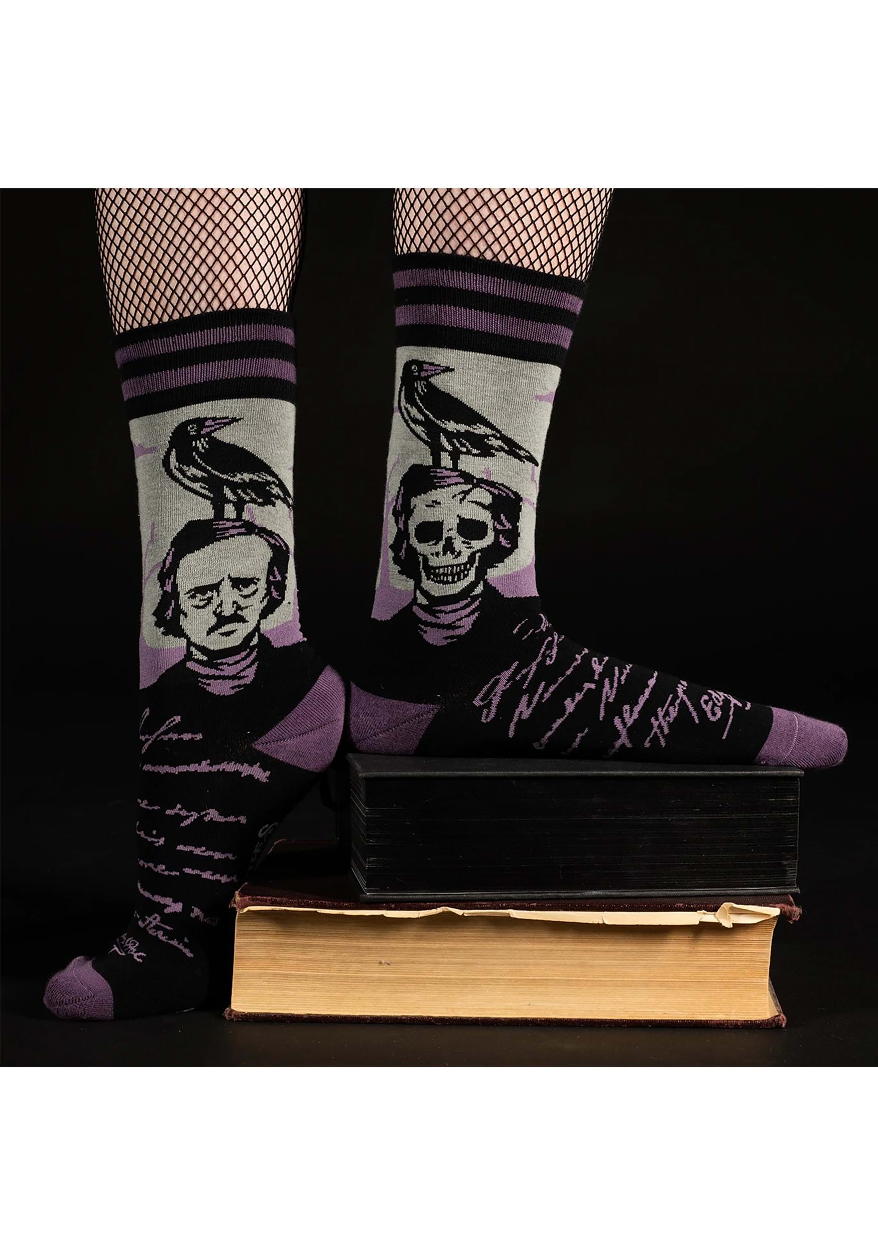 The Raven Edgar Allan Poe Socks
