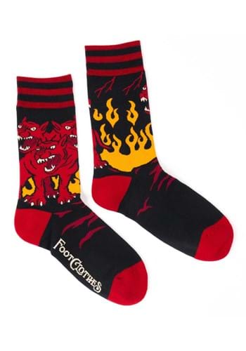 Click Here to buy Evil AF Cerberus Flame Socks from HalloweenCostumes, CDN Funds & Shipping