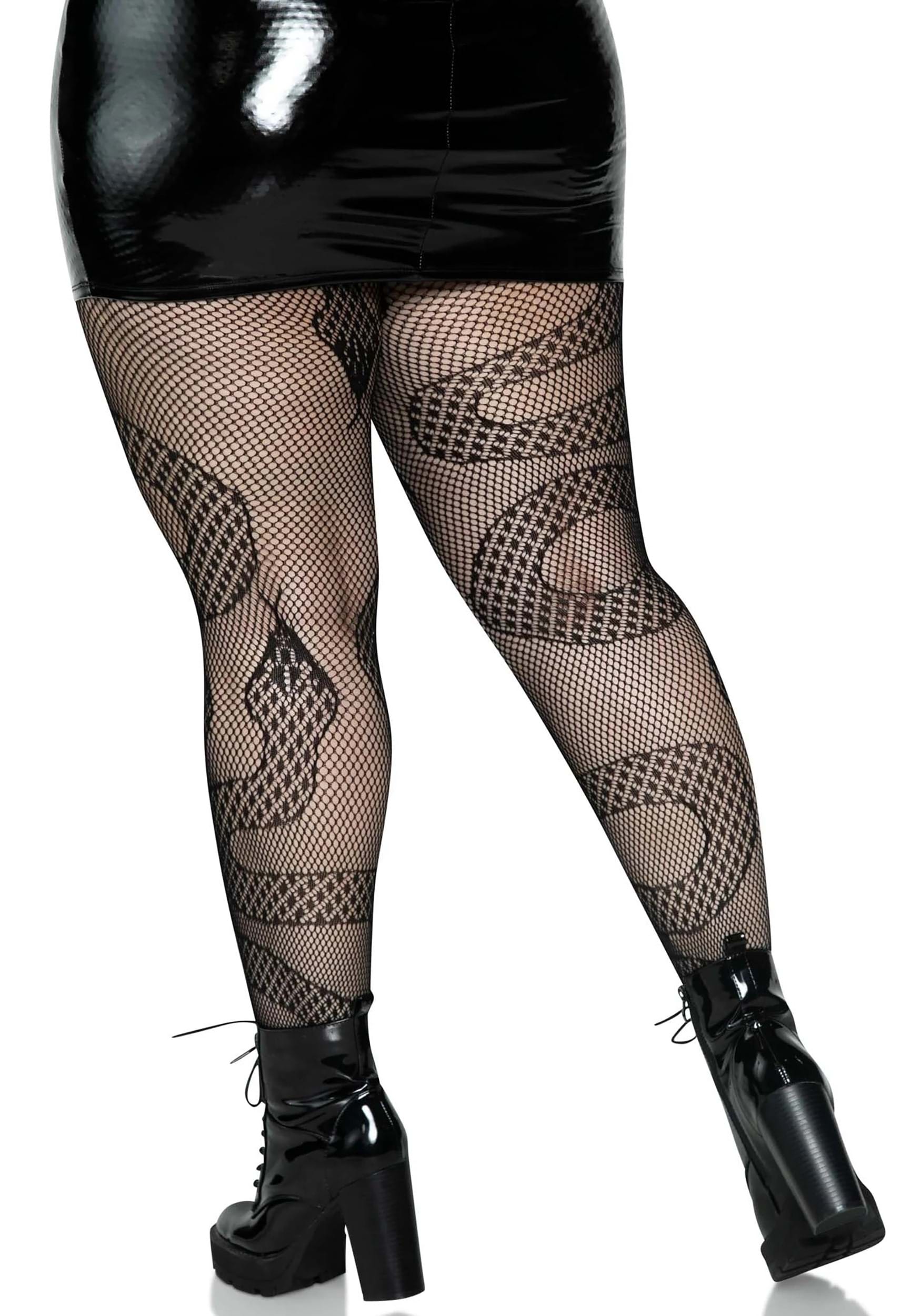White Snake Skin Print Tights Women's Faux Snakeskin Patterned Tights Plus  Size Available -  Canada