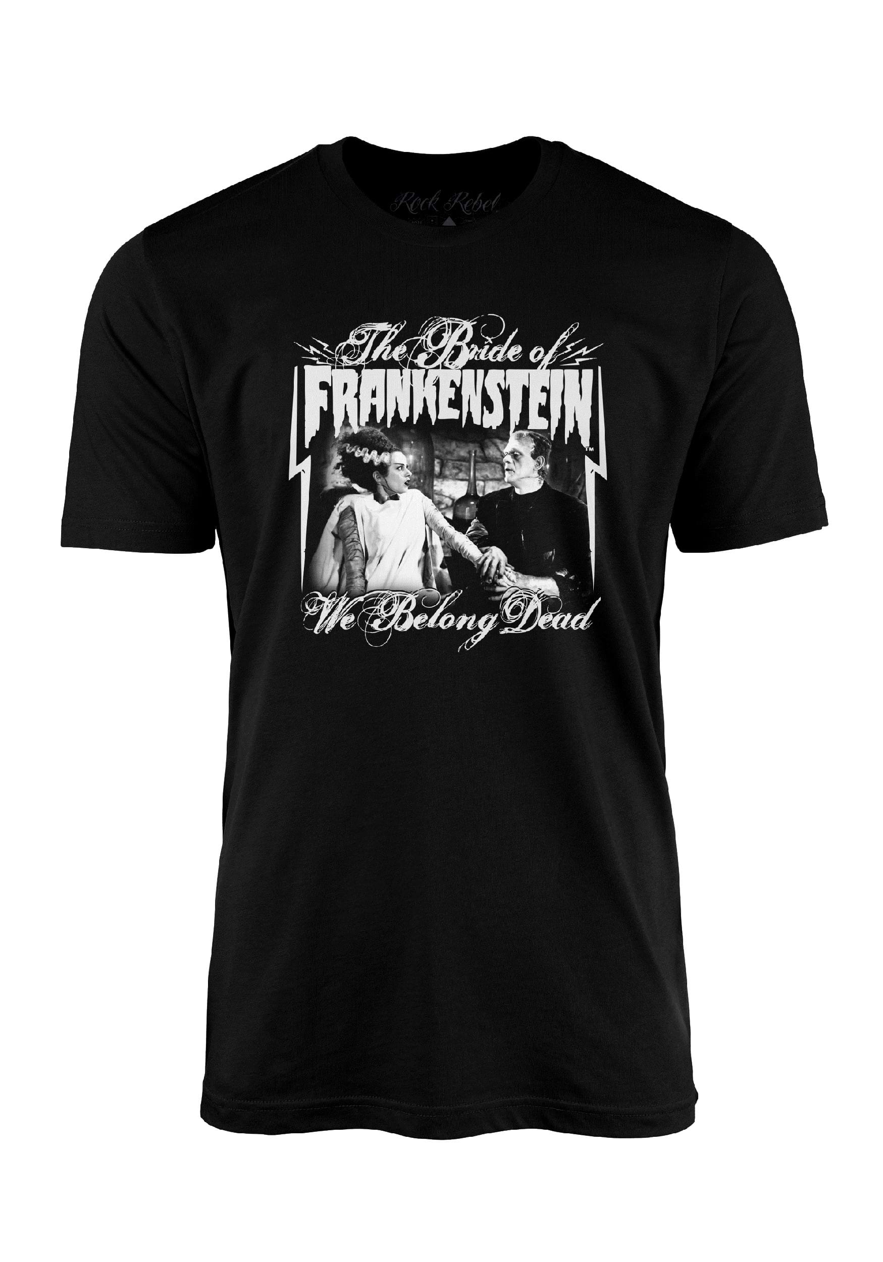 Bride Of Frankenstein We Belong Dead Graphic T-shirt