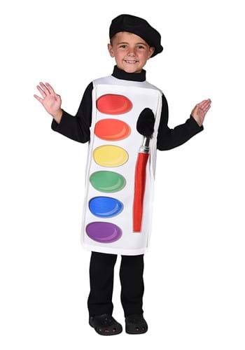 Click Here to buy Watercolor Paint Palette Kids Costume from HalloweenCostumes, CDN Funds & Shipping
