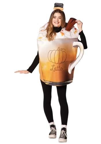 Click Here to buy Pumpkin Spice Latte Adult Costume from HalloweenCostumes, CDN Funds & Shipping