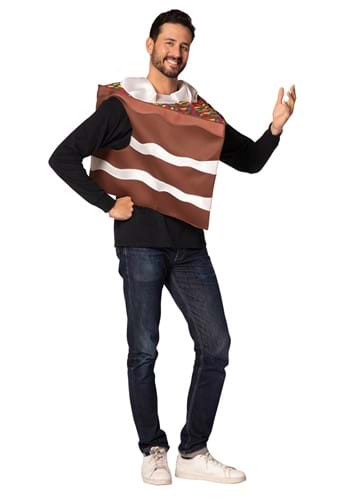 Click Here to buy Slice of Chocolate Cake Adult Costume from HalloweenCostumes, CDN Funds & Shipping