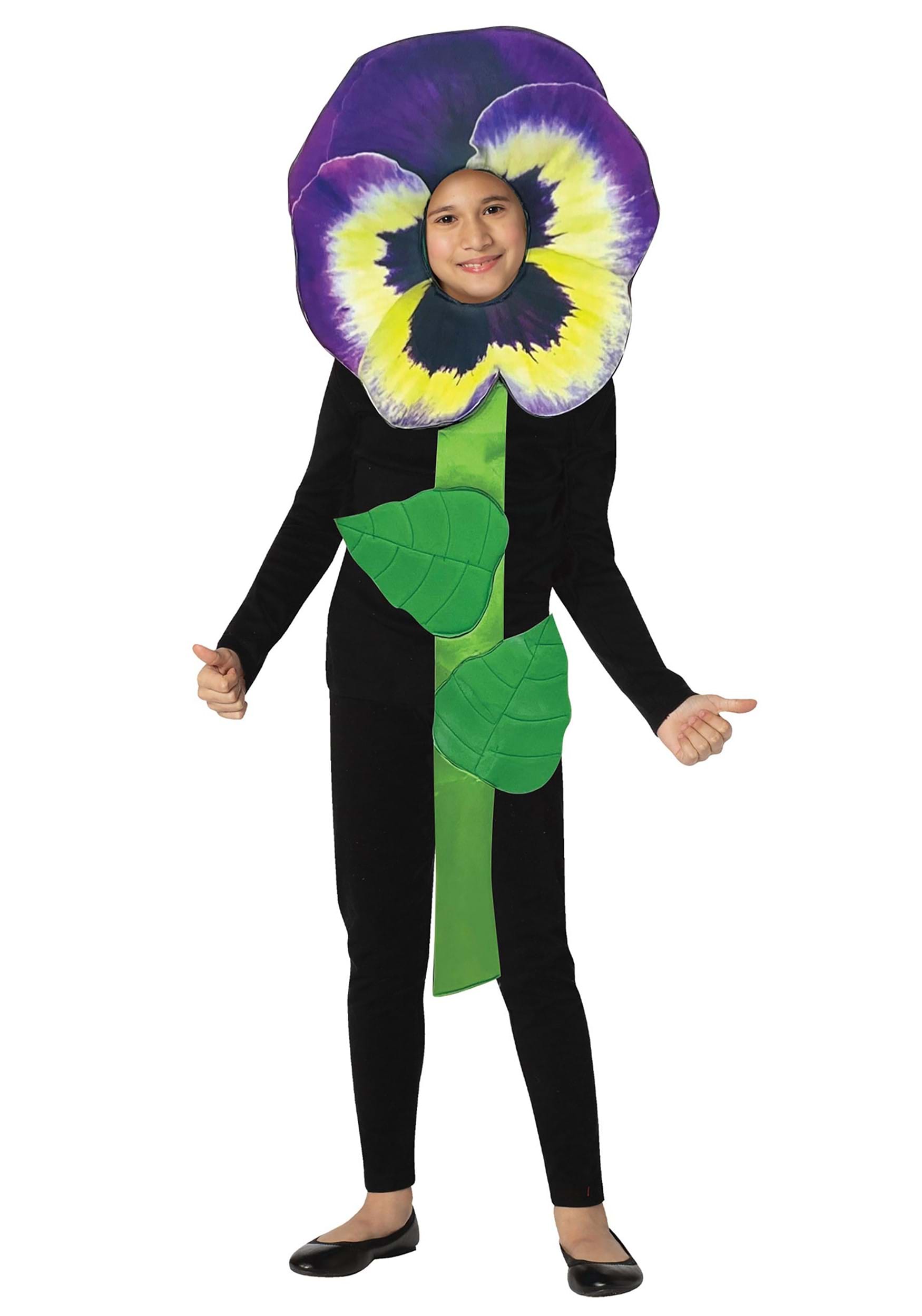 Purple Pansy Costume For Adults