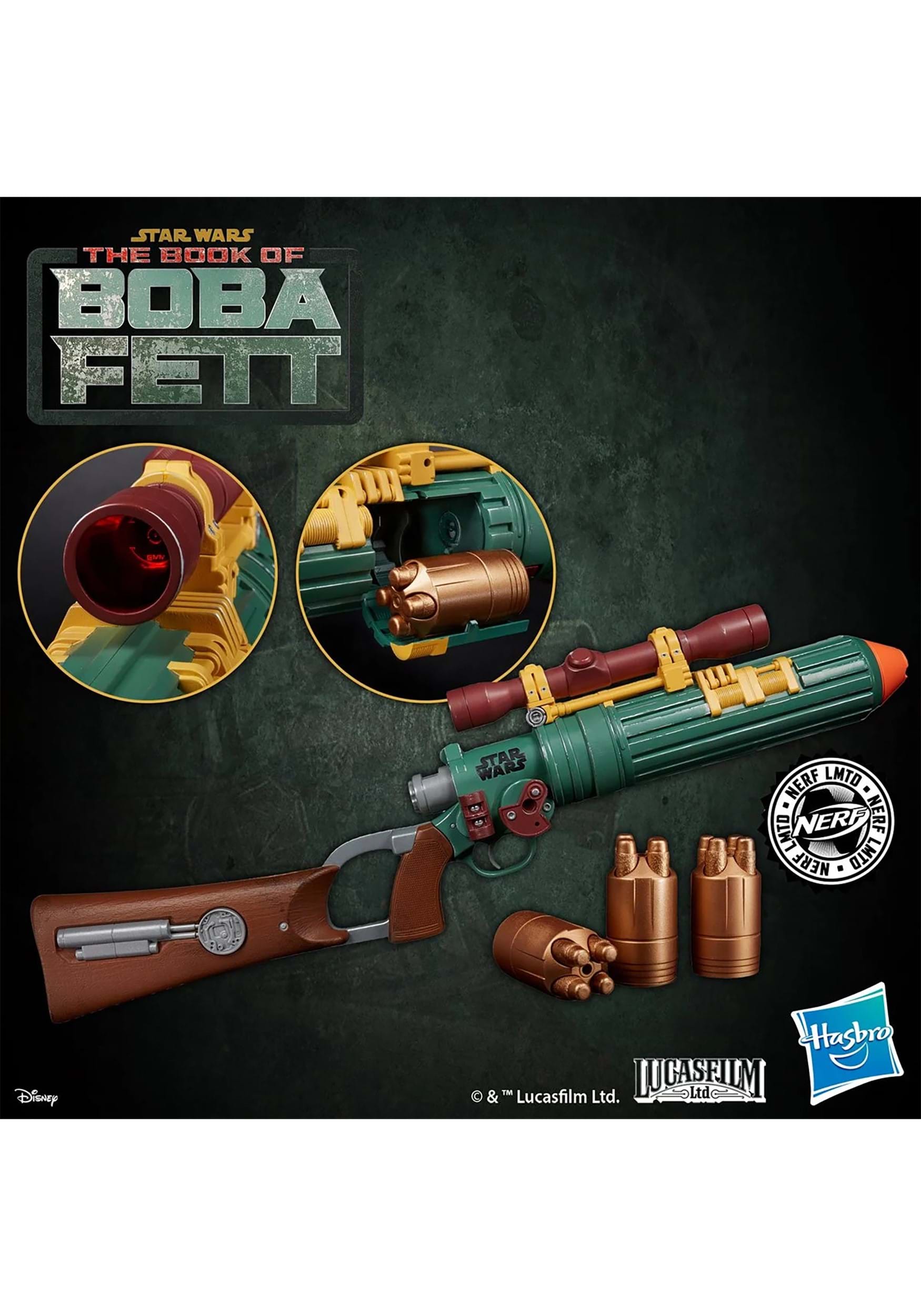 Star Wars Nerf LMTD Boba Fett EE-3 Blaster