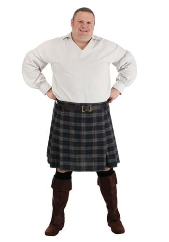 Click Here to buy Plus Size Mens Scottish Highland Costume from HalloweenCostumes, CDN Funds & Shipping