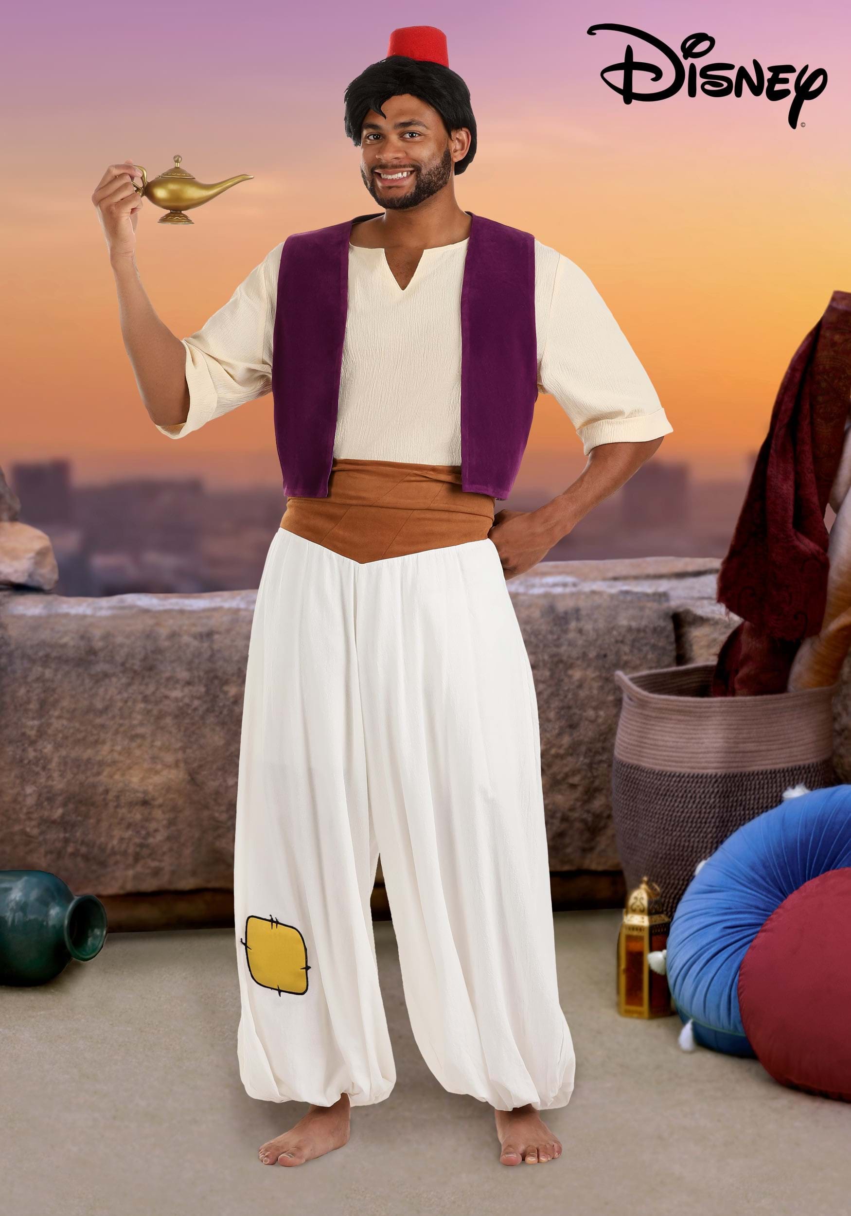Plus Size Disney Aladdin Deluxe Men's Costume