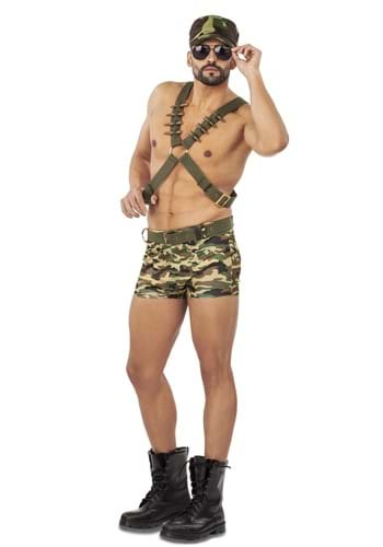Click Here to buy Sexy Soldier Mens Costume from HalloweenCostumes, CDN Funds & Shipping
