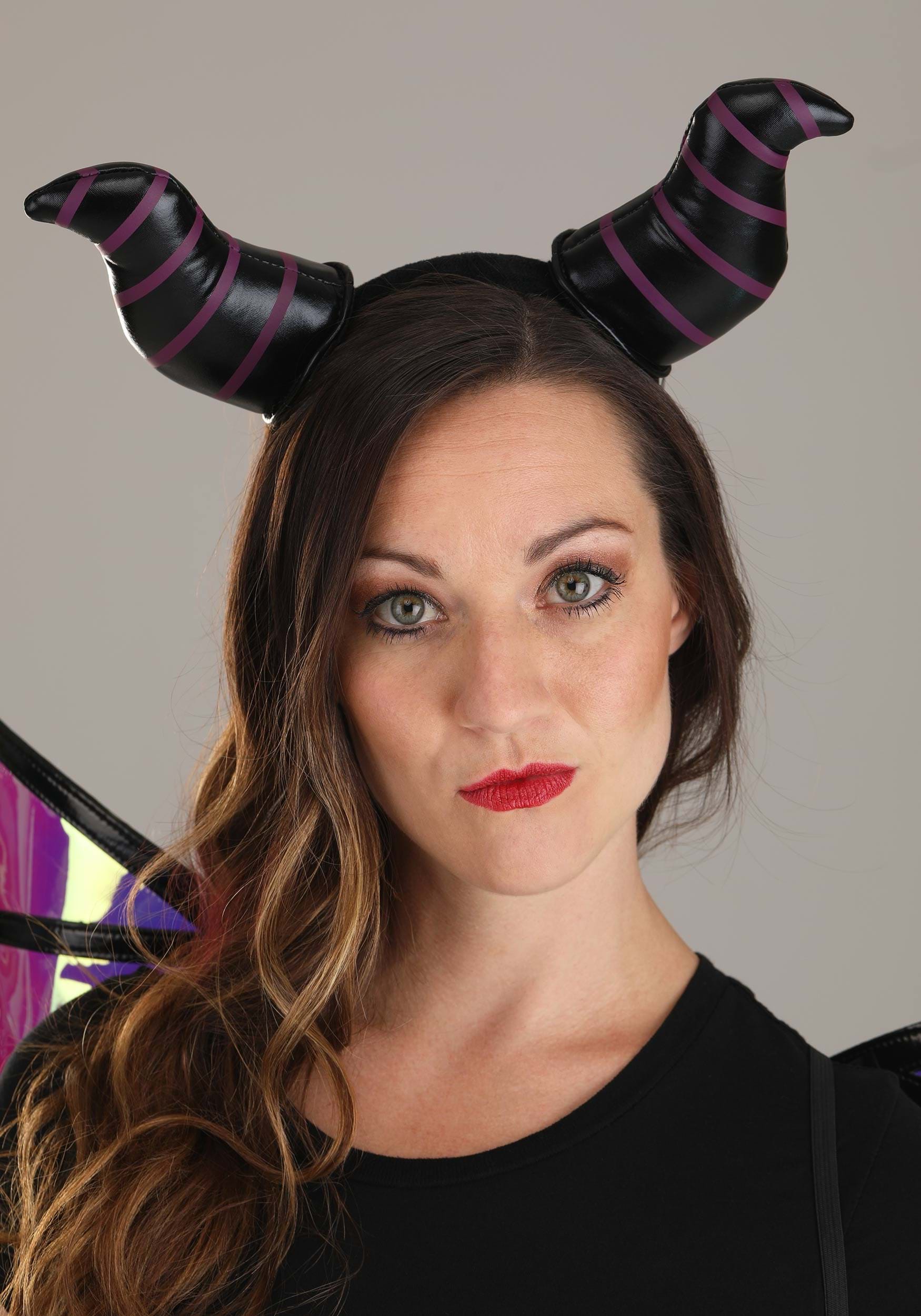 Maleficent Dragon Horns Headband And Wings Kit