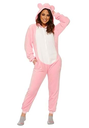 Click Here to buy Pink Pig Onesie for Adults from HalloweenCostumes, CDN Funds & Shipping