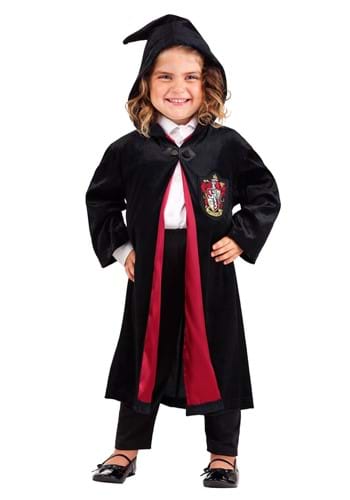 Click Here to buy Harry Potter Toddlers Deluxe Hermione Gryffindor Robe from HalloweenCostumes, CDN Funds & Shipping