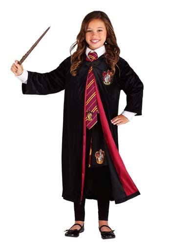 Click Here to buy Girls Harry Potter Deluxe Hermione Gryffindor Robe from HalloweenCostumes, CDN Funds & Shipping