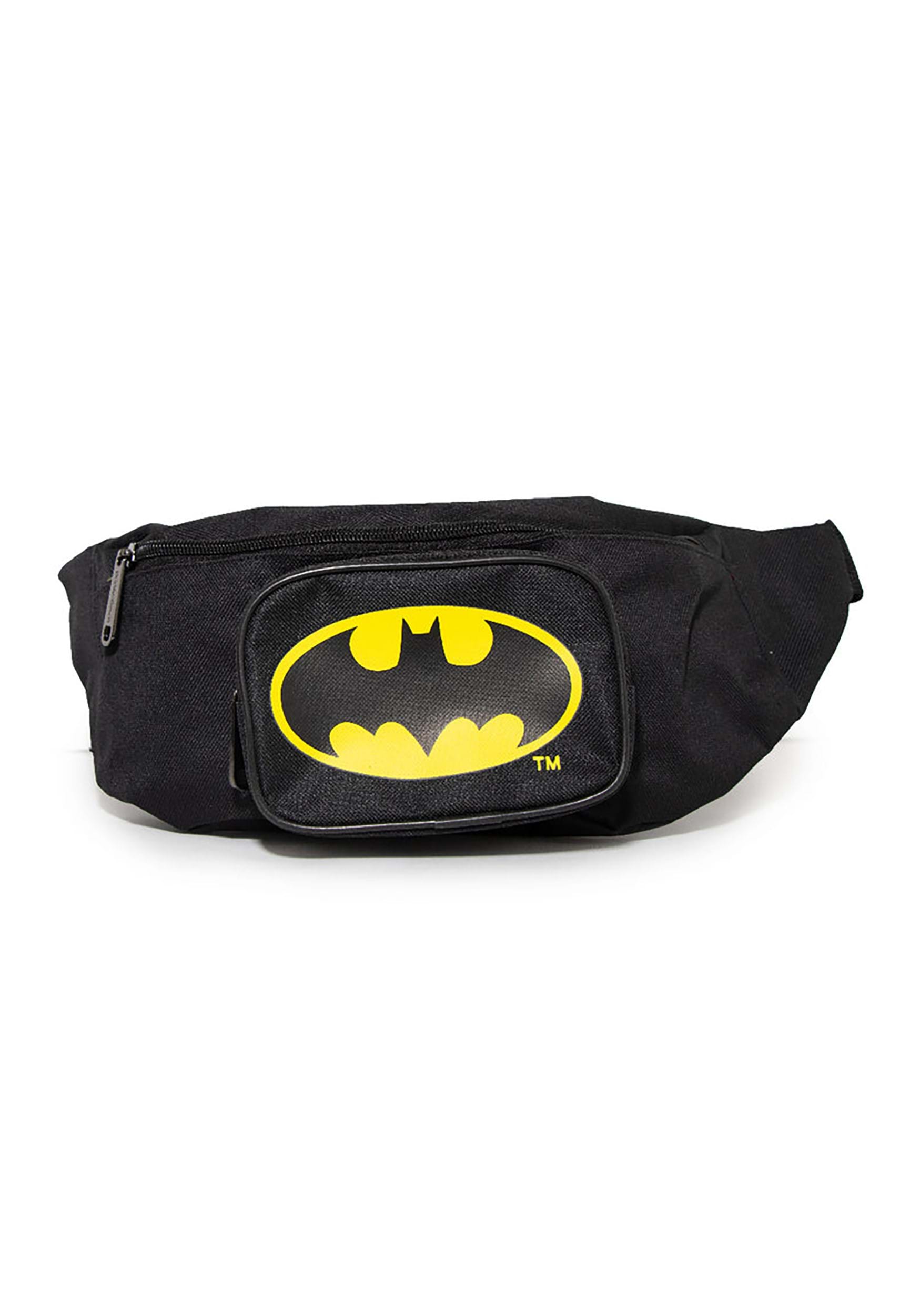 Batman Bat Signal Double Zipper Fanny Pack Bag , Batman Accessories