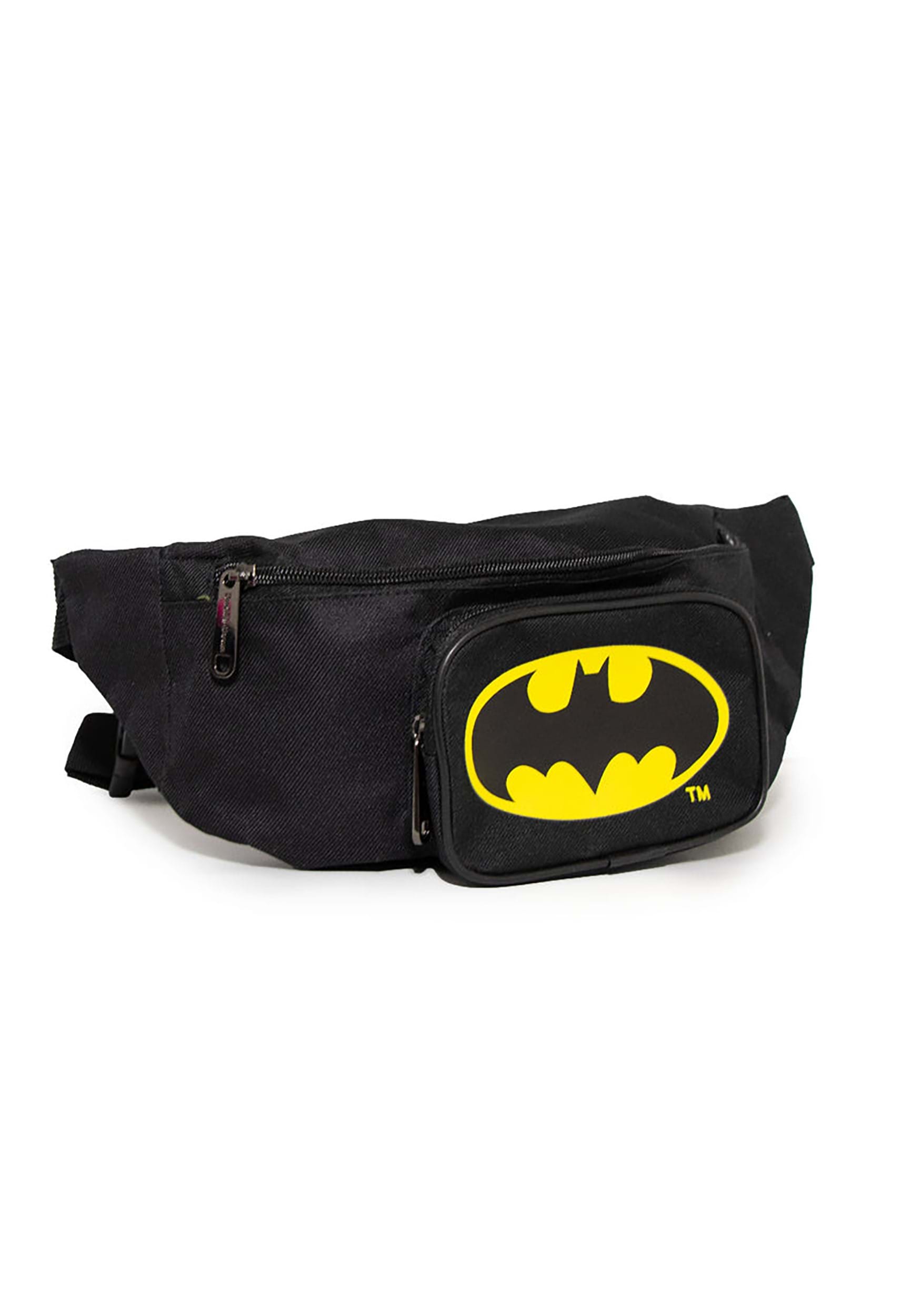 Batman Bat Signal Double Zipper Fanny Pack Bag , Batman Accessories