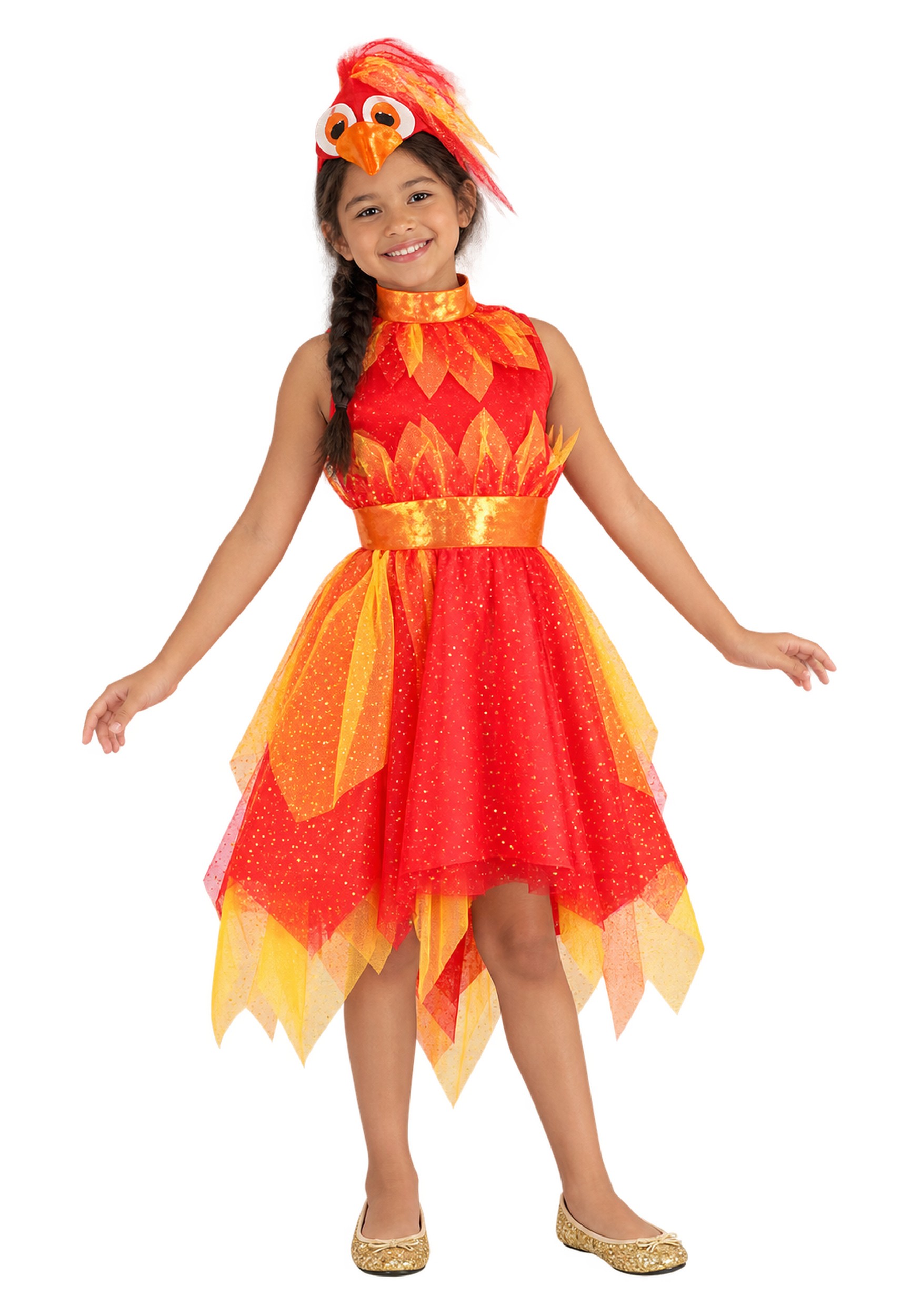Girl's Red Phoenix Costume Dress