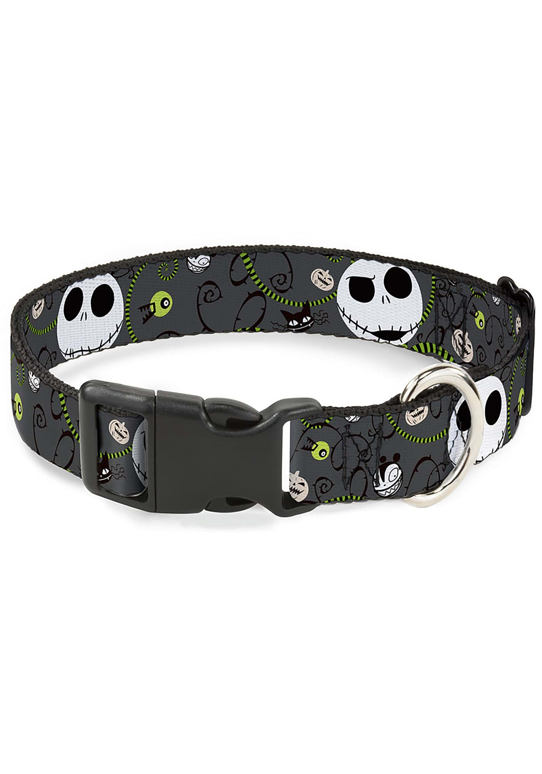 The Worthy Dog Jack-O-Lantern Slide-On Bandana Collar Accessory - Black - S