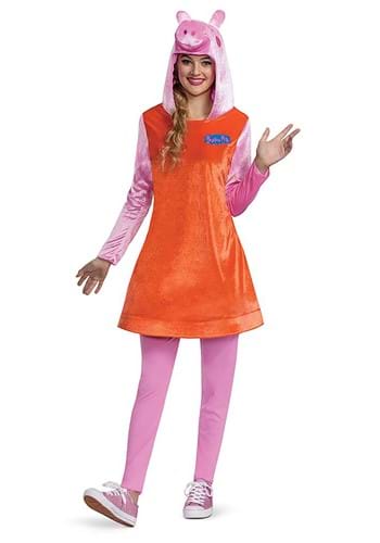 Click Here to buy Peppa Pig Womens Mummy Pig Deluxe Costume from HalloweenCostumes, CDN Funds & Shipping