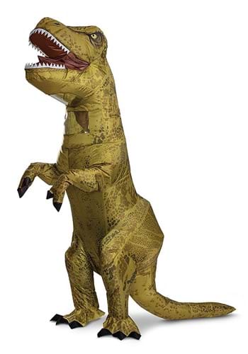 Click Here to buy Adult Jurassic World T-Rex Inflatable Costume from HalloweenCostumes, CDN Funds & Shipping