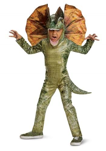 Click Here to buy Toddler/Kids Jurassic World Dilophosaurus Deluxe Costume from HalloweenCostumes, CDN Funds & Shipping