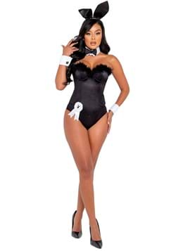 Playboy Women's Black Boudoir Bunny Costume