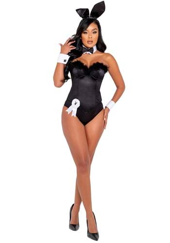 Click Here to buy Playboy Black Boudoir Bunny Womens Costume from HalloweenCostumes, CDN Funds & Shipping