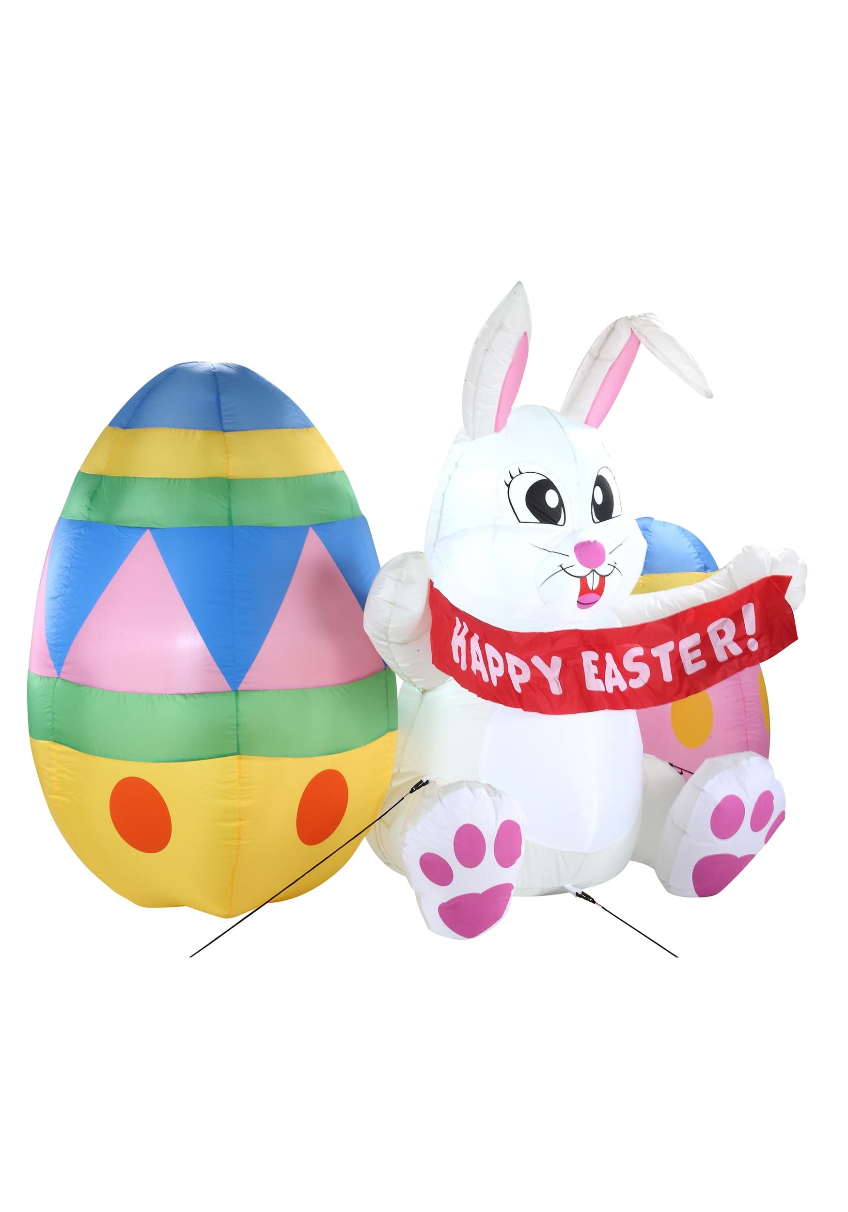 Large Easter Bunny 6FT Tall Inflatable Decoration
