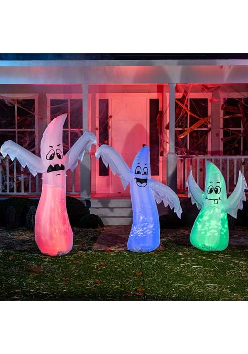 3 Pack Tall Large Dancing Ghosts Inflatable Decoration
