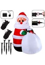 7.9FT Tall Projection Santa & Gift Bag Inflatable  Alt 4