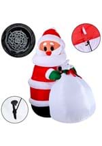 7.9FT Tall Projection Santa & Gift Bag Inflatable  Alt 5